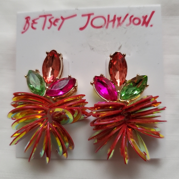 Multi color earrings - Picture 1 of 2